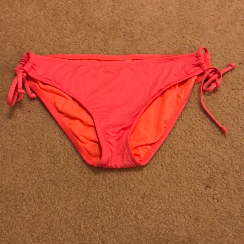 Coral bathing suit bottom